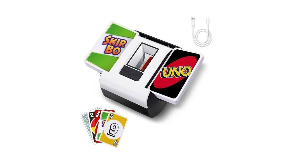 Laetenin Automatic Card Shuffler 2 Decks, Electric Card Shuffler Machine