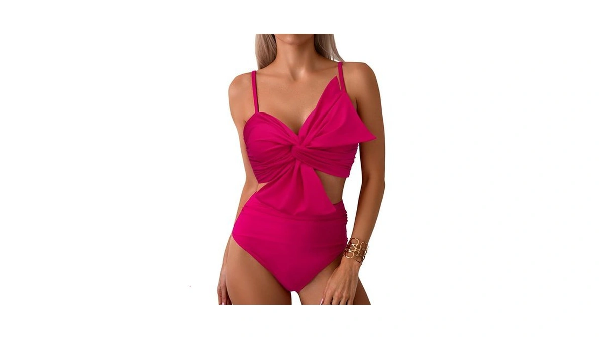 Miyouj Womens Bikini Set High Waisted Swimwear Tie Knot High