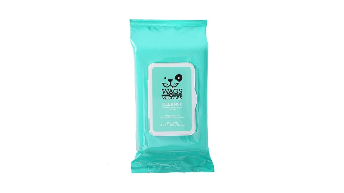 Wags & Wiggles Hypoallergenic Dog Wipes For Sensitive Skin, Fragrance-free