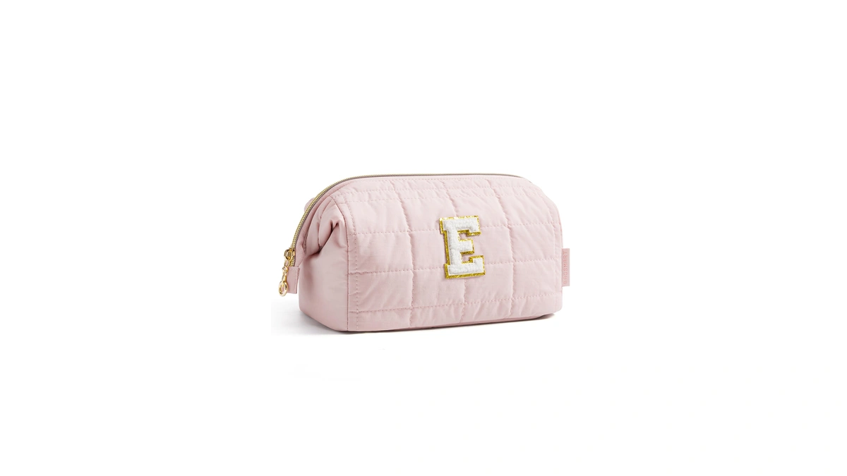Bagsmart Birthday Gifts Personalized Initial Makeup Bag, Trendy Stuff Gifts