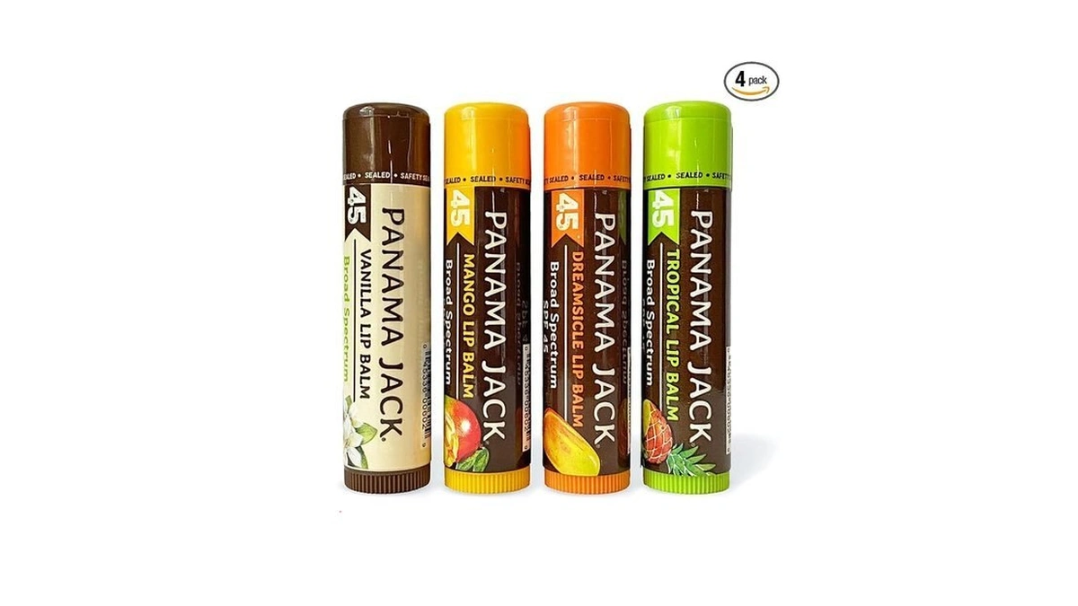 Panama Jack Sunscreen Lip Balm - Spf 45, Flavor Pack,