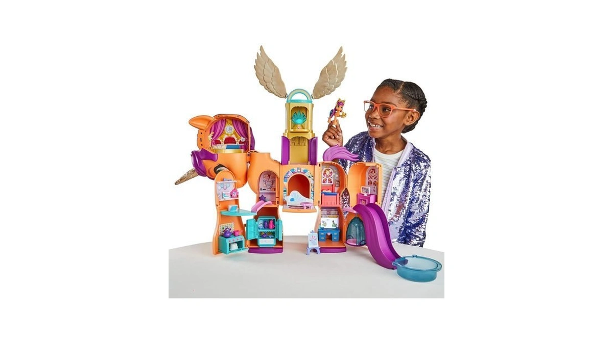 My Little Pony Toys, Sunny's Playset Reveal, 25-inch-tall Transforming Doll