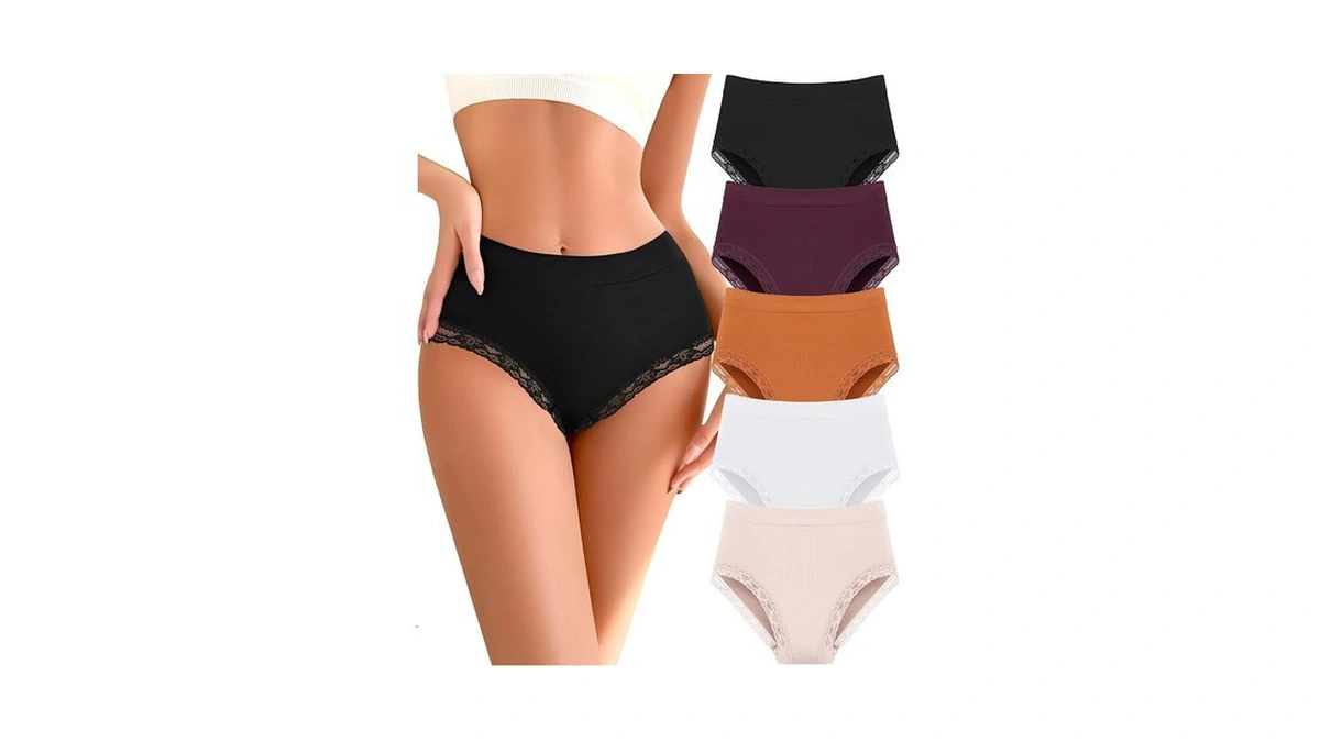 Ready To Love Womens Underwear High Waisted Seamless Lace Panties