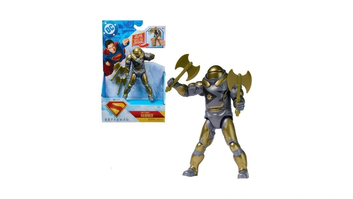 Dc Comics, Superman, Hammer Of Boravia Epic Strike Action Figure,