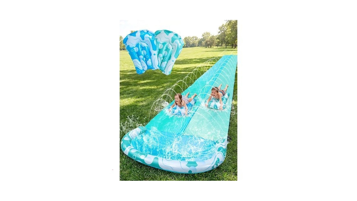 Joyin 22.5ft Water Slide And 2 Inflatable Boards, Extra Long