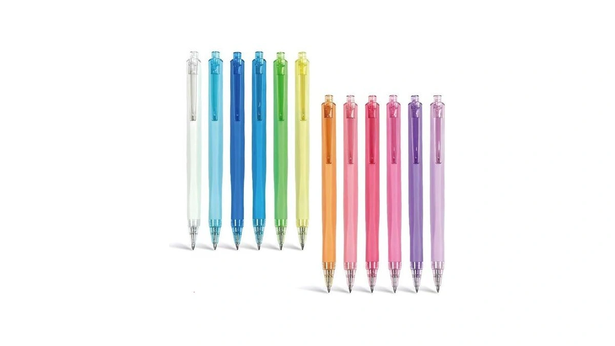 Tijopop 12pcs Acrylic Gel Pens- 0.7mm Fine Point Multicolor Ink
