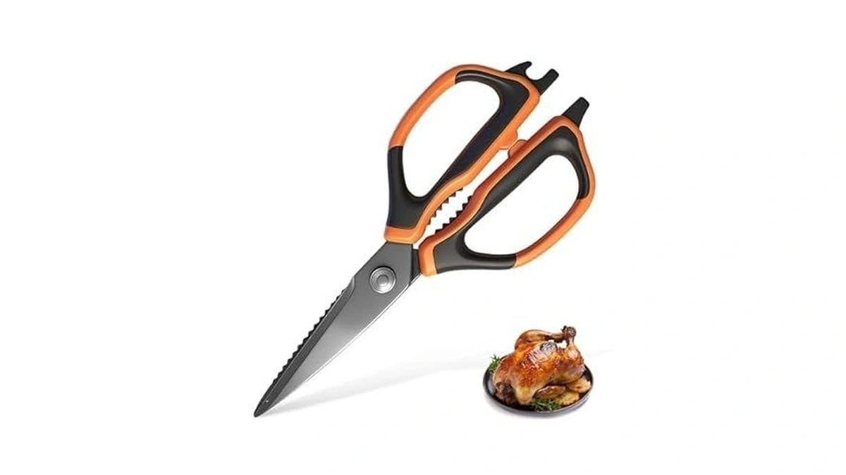 Anshee All Purpose Kitchen Scissors, Durable Stainless Steel Food Cooking
