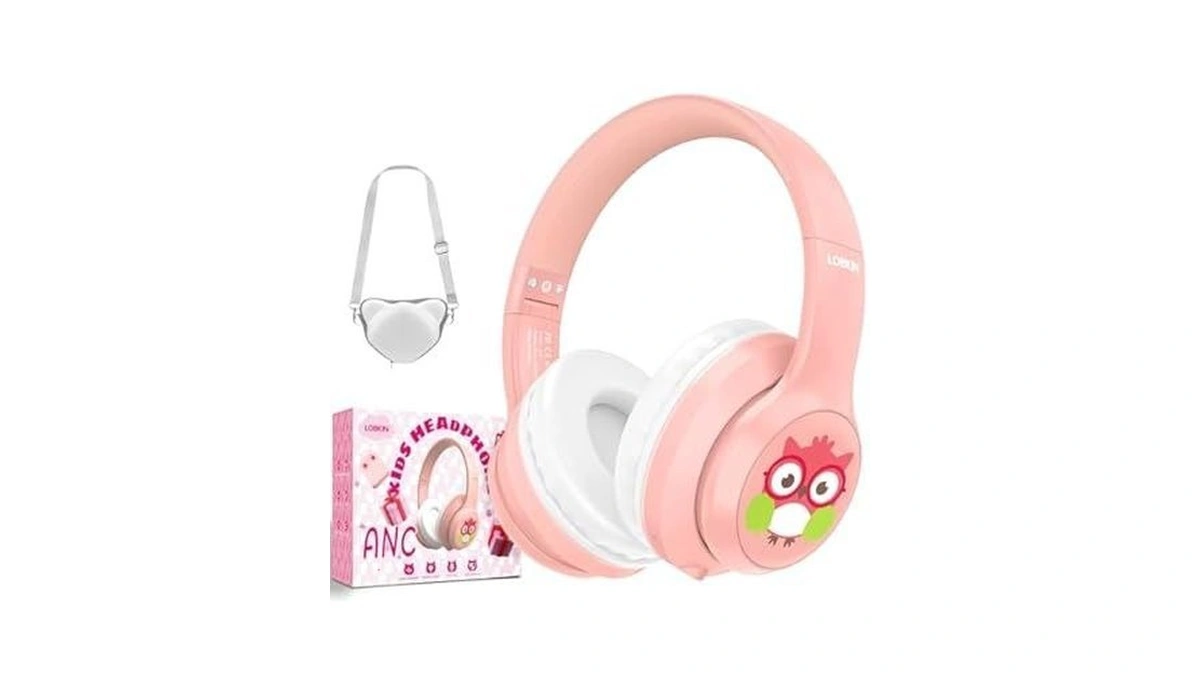 Lobkin Bluetooth 5.4 Kids Headphones With Case - Rgb Led