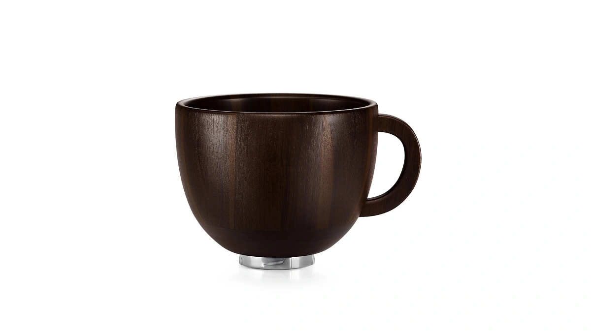 Spaceaid Wooden Bowl With Handle, Kitchen Space Aid Acacia Wood