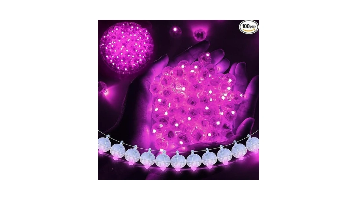 Chzk 100pcs Balloon Lights Mini Led Lights Round Long Standby