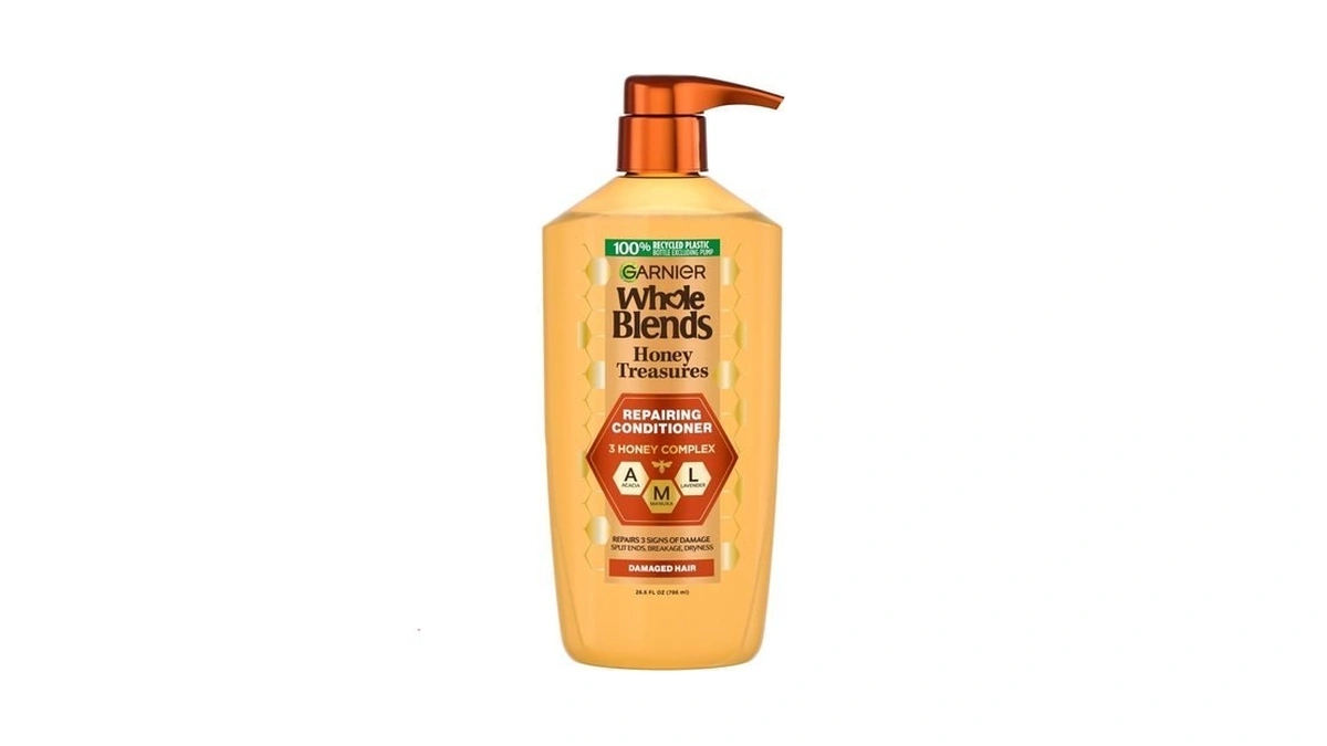 Garnier Whole Blends Honey Treasures Repairing Conditioner, Hair Repair Formula