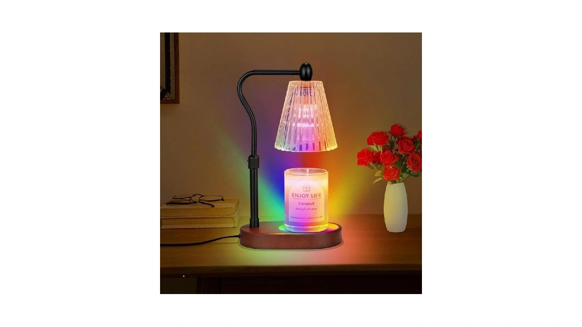 Seenlast Candle Warmer Lamp With 8 Colors Led Changing,with Timer