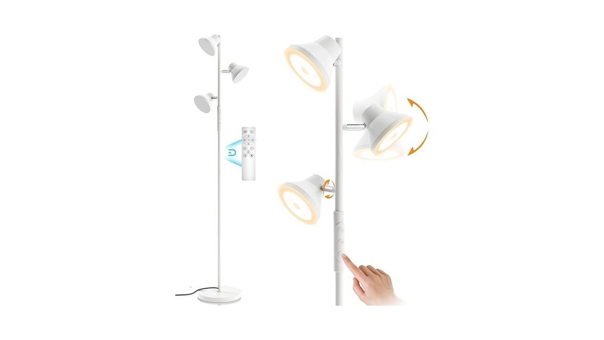 Sibrille Led Floor Lamp, 36w Modern Floor Lamp With Remote