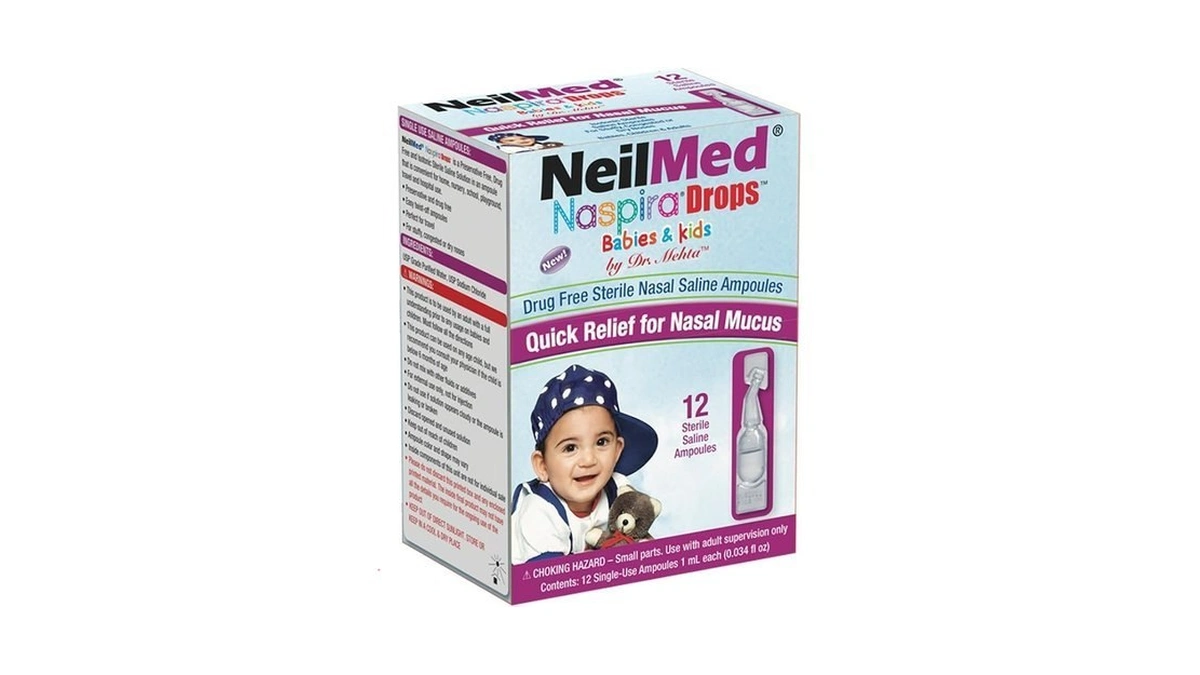 Neilmed Naspira Drops - Easy Twist-off 12ct Ampoules, (packaging May