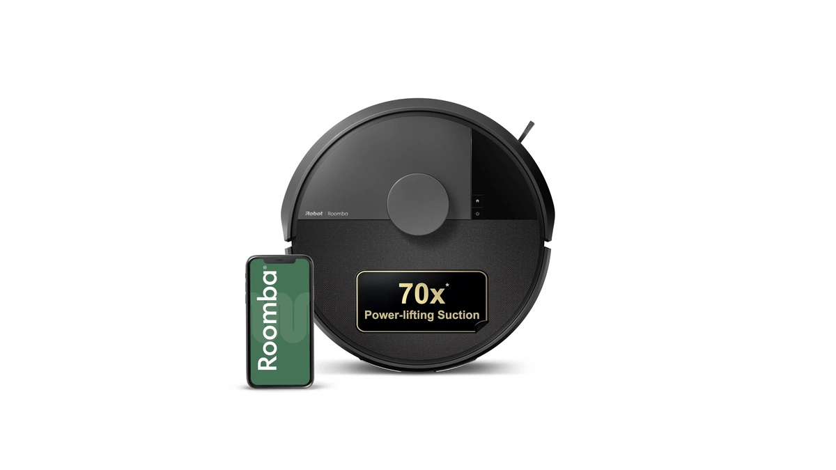 Irobot Roomba 105x Robot Vacuum, Smart Lidar Mapping, 70x Power‑lifting
