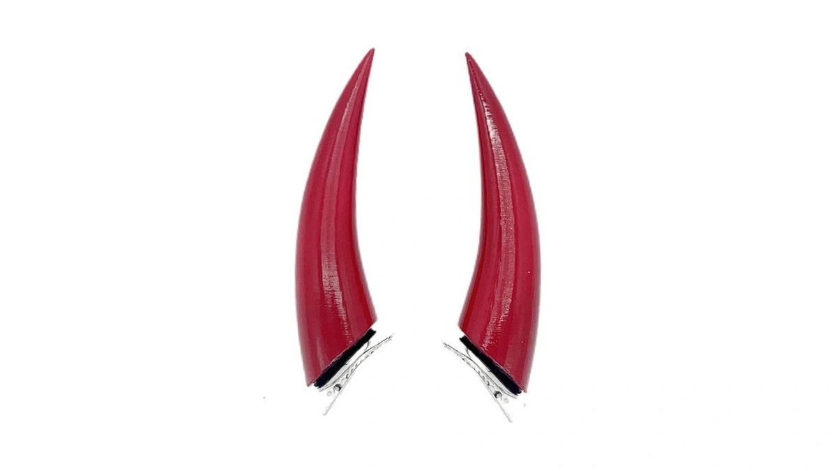 Atekatac 3d Devil Horns Headband Women Demon Horns Clips Halloween