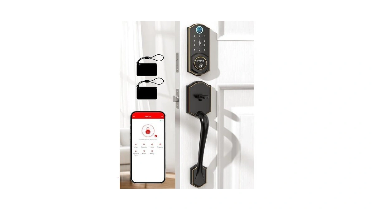 Smart Door Lock With Handle Set: Smonet Front Door Lock