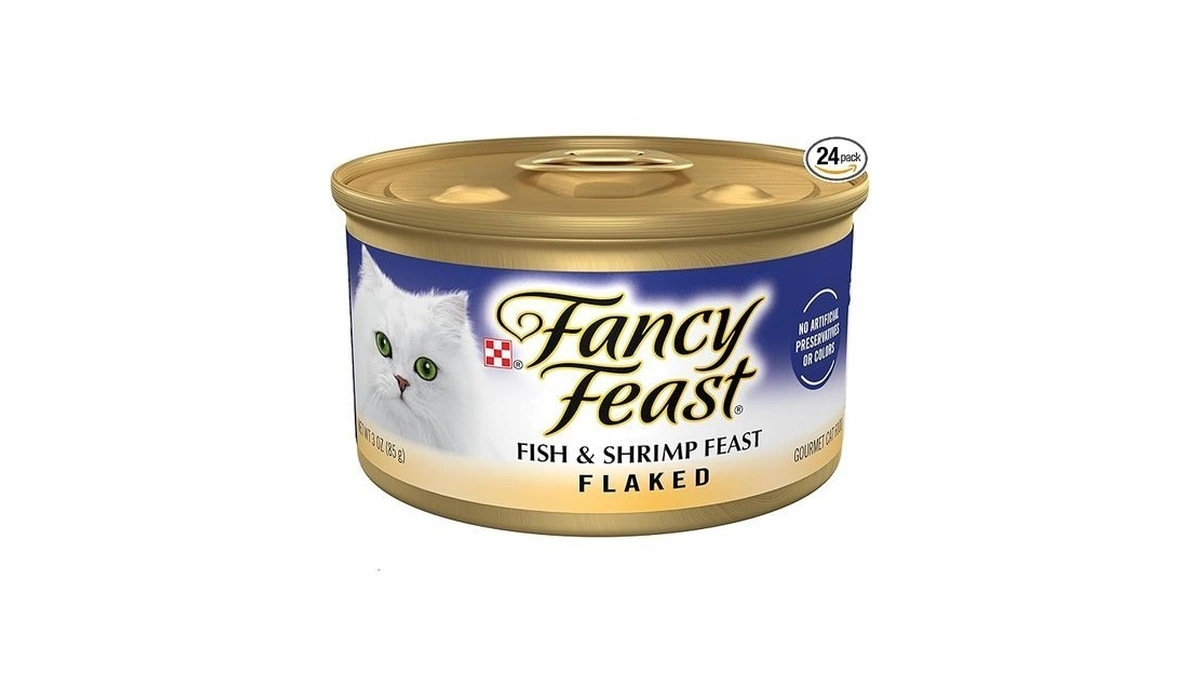 Purina Fancy Feast Wet Cat Food Flaked Fish And Shrimp