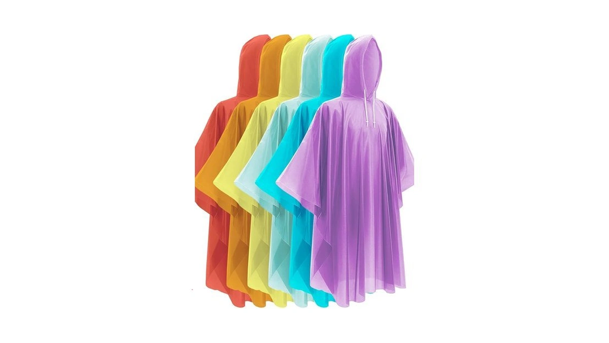 Hitituto Disposable Rain Ponchos - Extra Long Waterproof Emergency Poncho