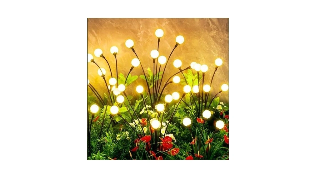 Solar Lights Outdoor Waterproof, 2 Packs 16led, Solar Garden, Patio,