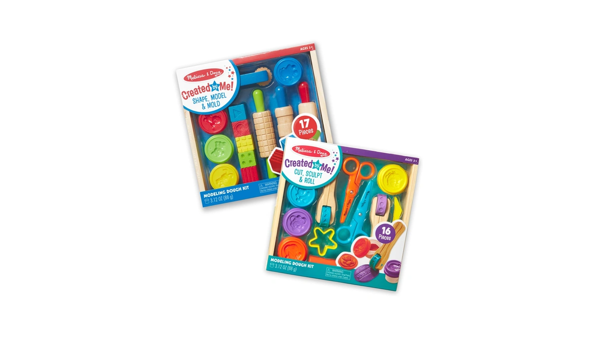 Melissa & Doug Modeling Dough & Sculpting Tools, 8 Tubs