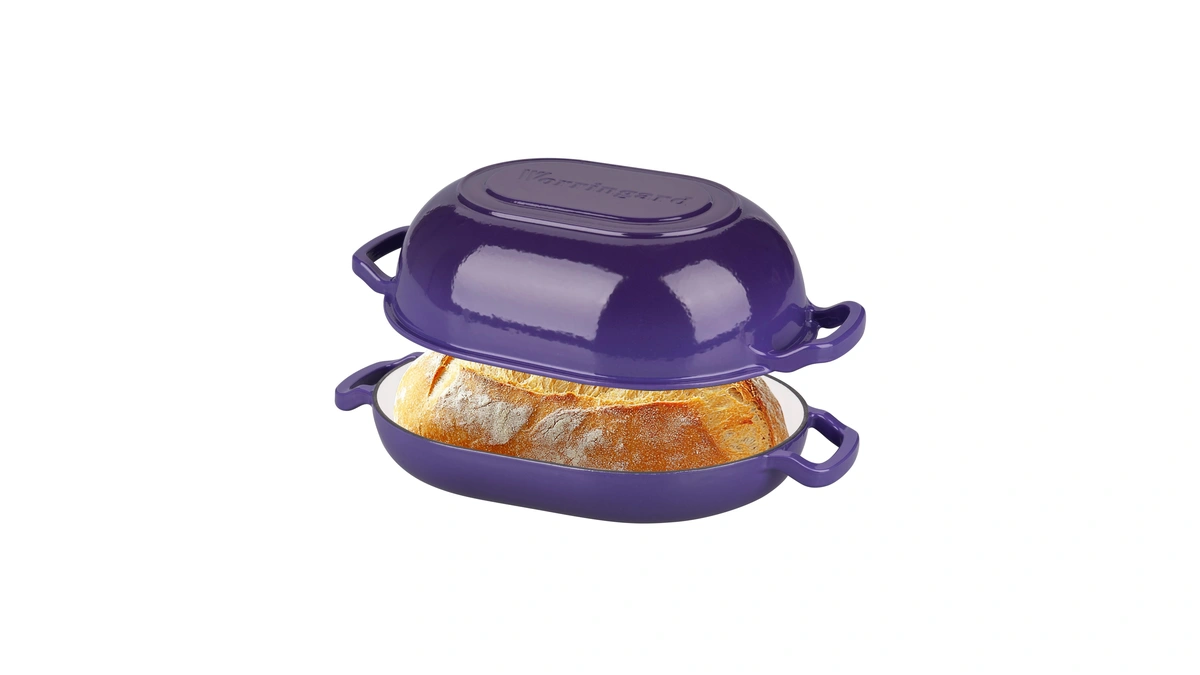 Vorringard Enameled Cast Iron Sourdough Bread Oven, Dutch Oven, Loaf