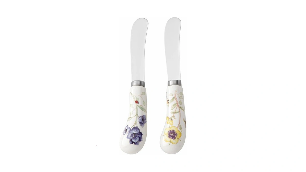 Lenox Silverware Set, Butterfly Meadow 2-piece Spreader Set, 18/10 Stainless