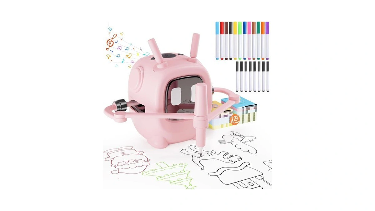 Drawing Robot For Kids With 192 Cards, Smart Robot Drawing