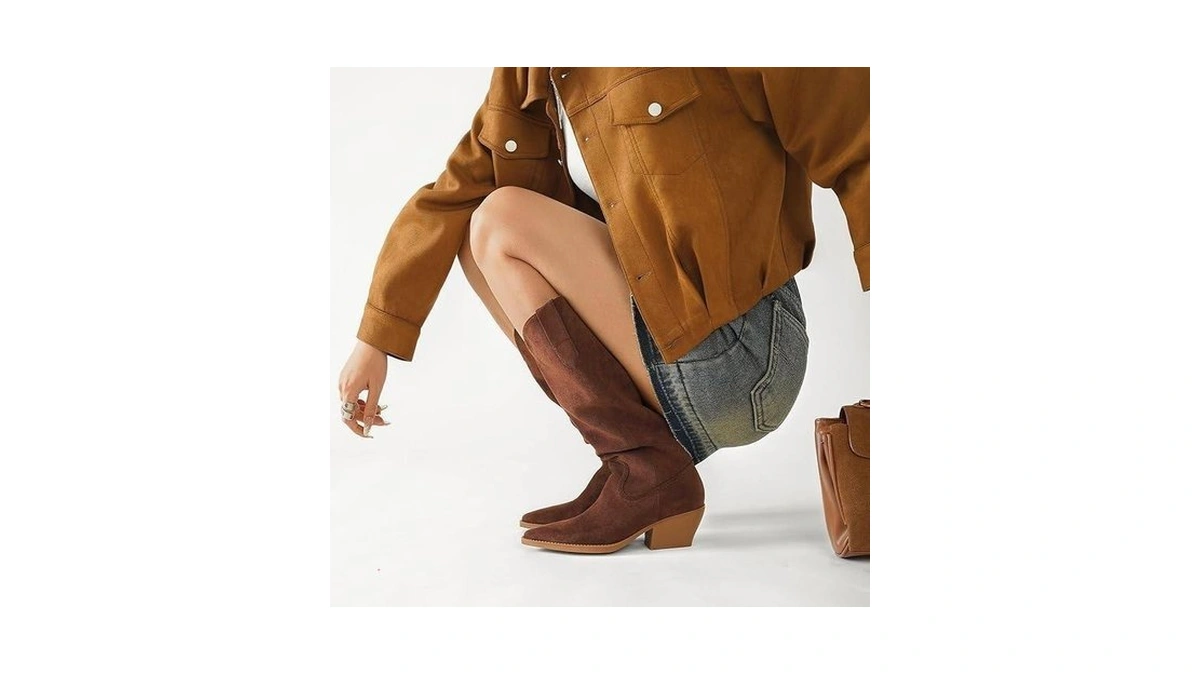 Elegastep Women’s Wide Calf Tall Boot Knee High Western Boots