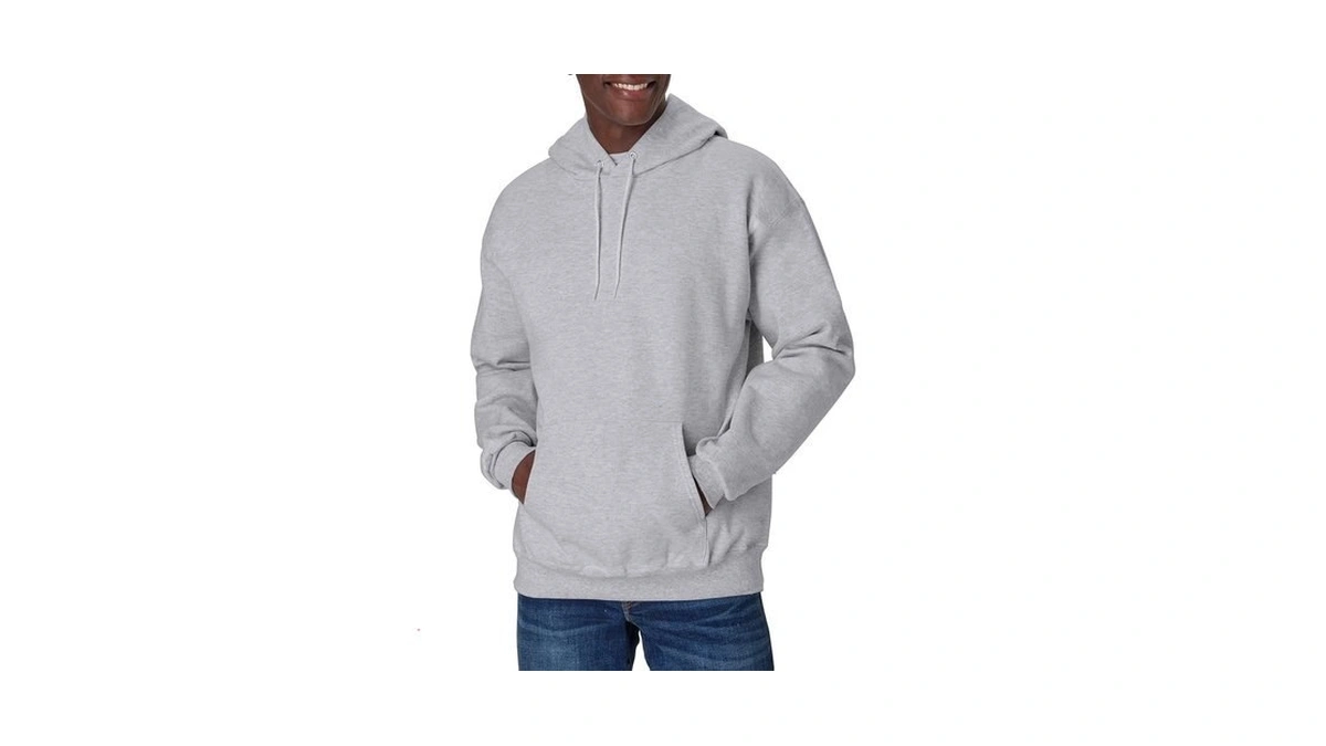 Hanes Men's Ultimate Cotton Heavyweight Pullover Hoodie Sweatshirt, Light Steel,