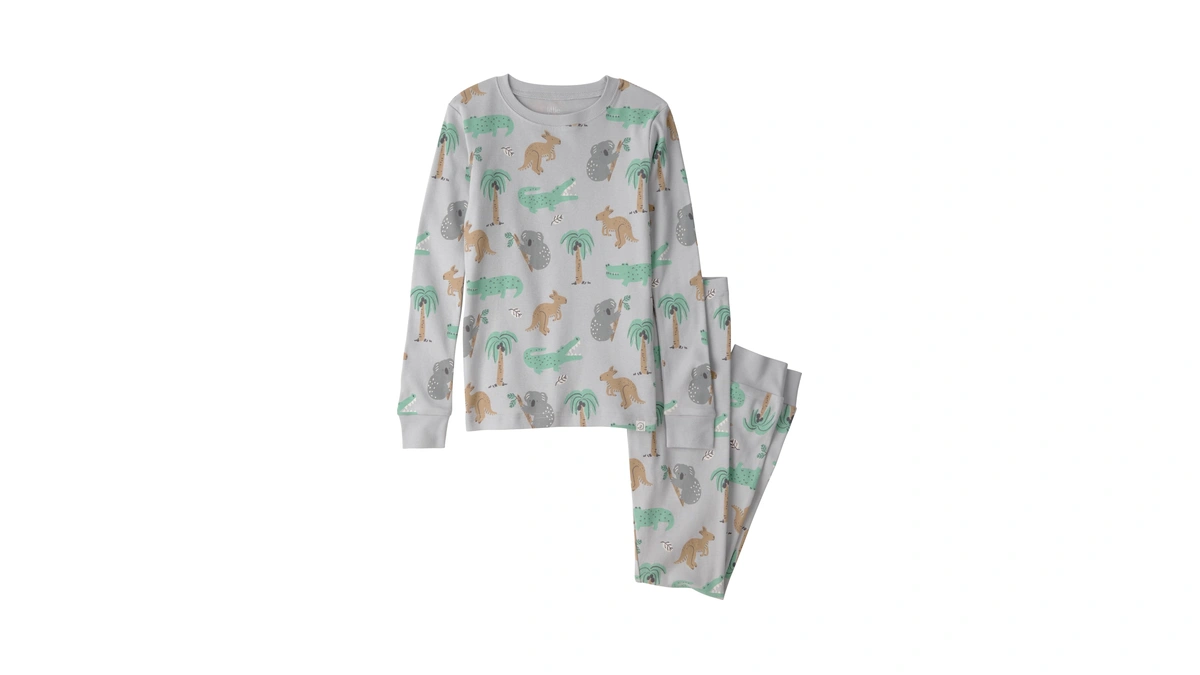 Little Planet By Carter's Neutral 2-piece Pajamas Made With Organic