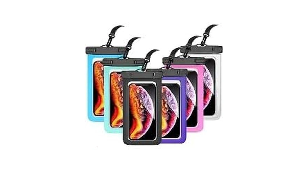 Waterproof Phone Case Ipx8 Universal 2-pack Clear Touch Pouch With