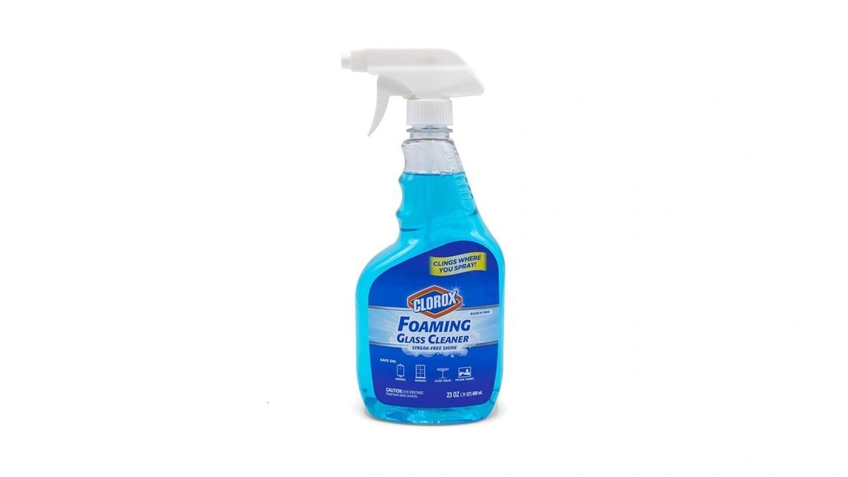 Clorox Foaming Glass Cleaner Trigger Spray, Streak Free No Drip