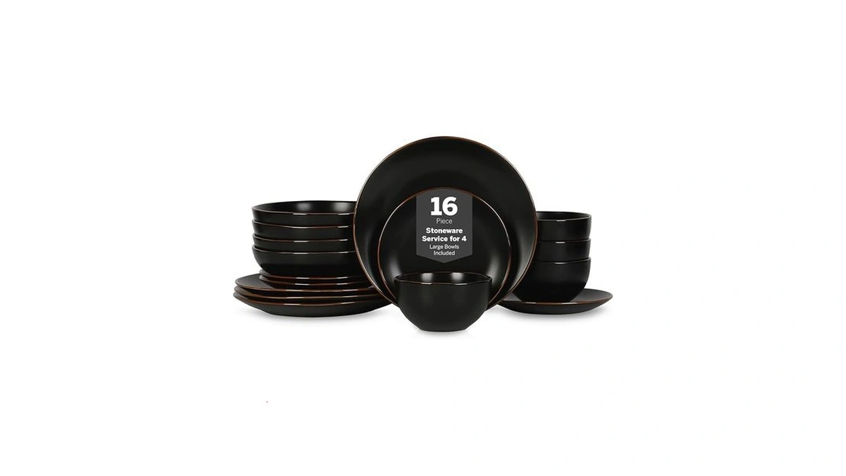 Amazon : Stone Lain Brasa Stoneware 16 Piece Mode