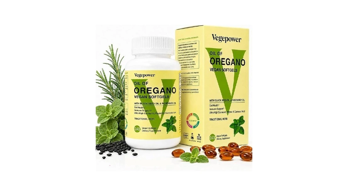 Vegepower Oil Of Oregano With Black Seed Oil & Rosemary,