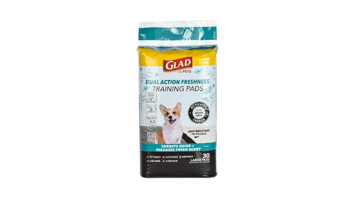Glad For Pets Dual Action Freshness Activated Carbon Puppy Pads,