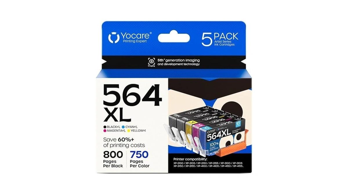 Yocare 564xl High-yield Ink Cartridges (5-pack)| Replacement For Hp 564