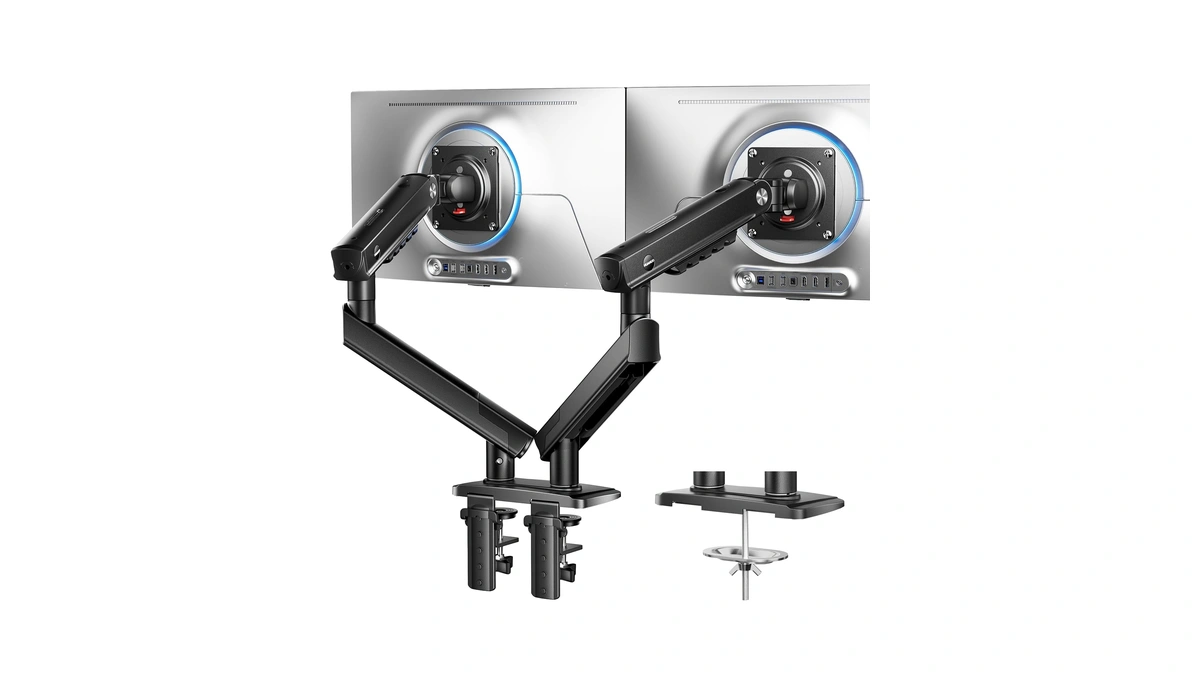 Huanuo Flowlift Pro Dual Monitor Mount For 13–32" Screens, Mechaspring