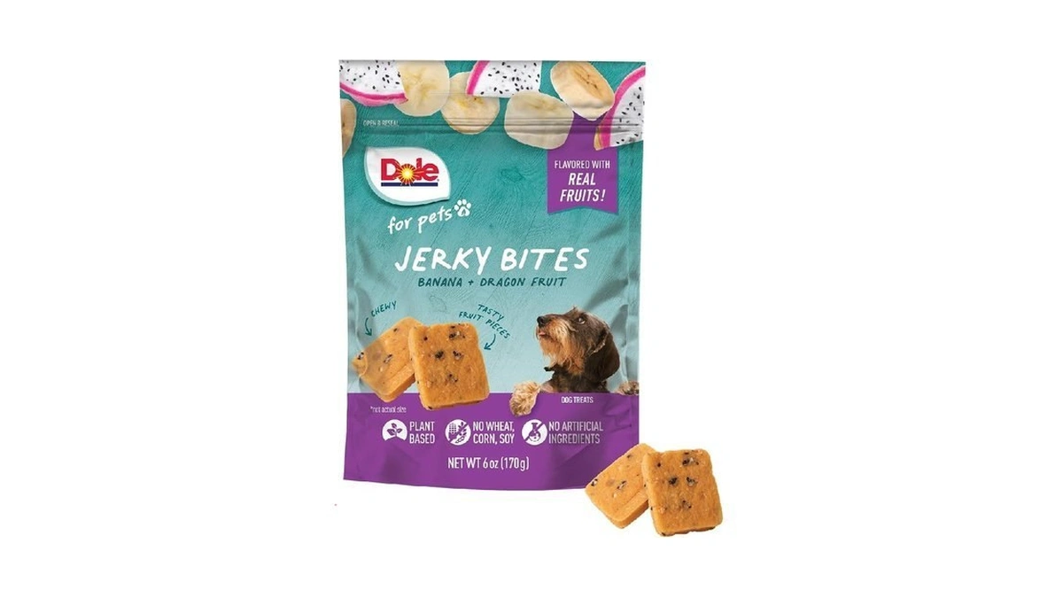Dole For Pets Fruit Jerky Bites Dog Treats, Banana And