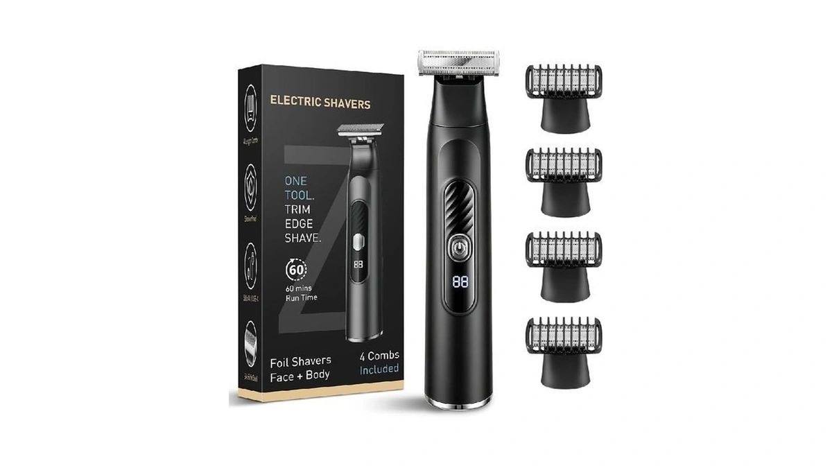 Raxmetry Beard Trimmer For Men, All-in-one Tool Electric Shaver For