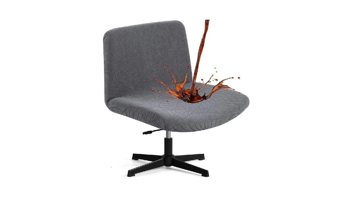 Fuloon Criss Cross Chair Cover, Waterproof, Stretchable, Solid Jacquard, Suited