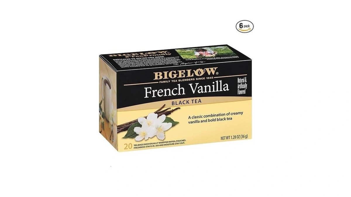 Bigelow French Vanilla Black Tea Bags, 20 Count Box (pack