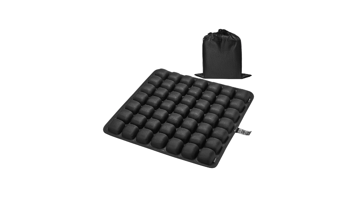 Asteraty Inflatable Seat Cushion With Press-to-inflate Design, Airplane Seat Cushion