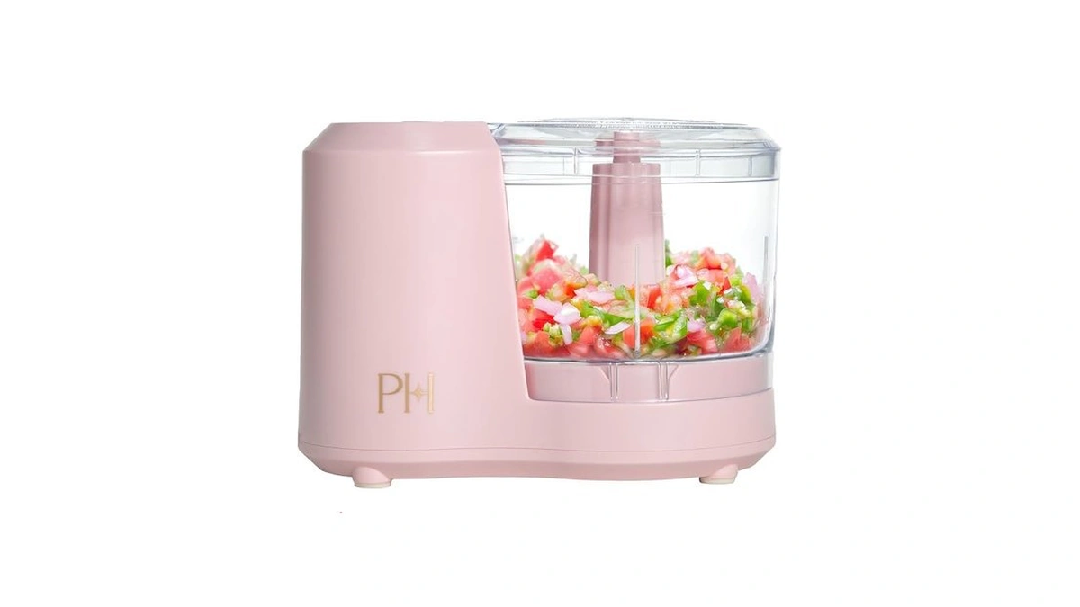 Paris Hilton 1.5-cup Food Chopper, Stainless Steel Blade With One-touch