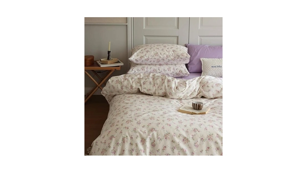 Vm Vougemarket Garden Flower Duvet Cover Set Twin Teen Girls