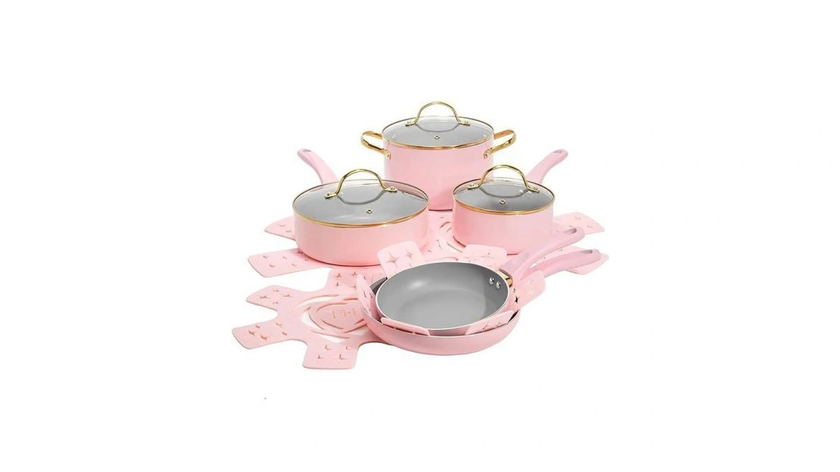 Paris Hilton Epic Nonstick Pots And Pans Set, Multi-layer Nonstick