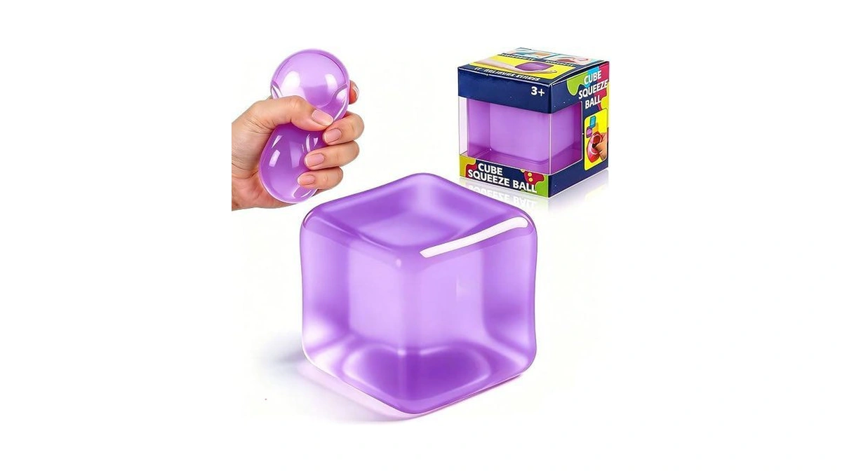 Ice Cube Squishy Squeeze Toy：stress Relief Sensory Fidget Toys For