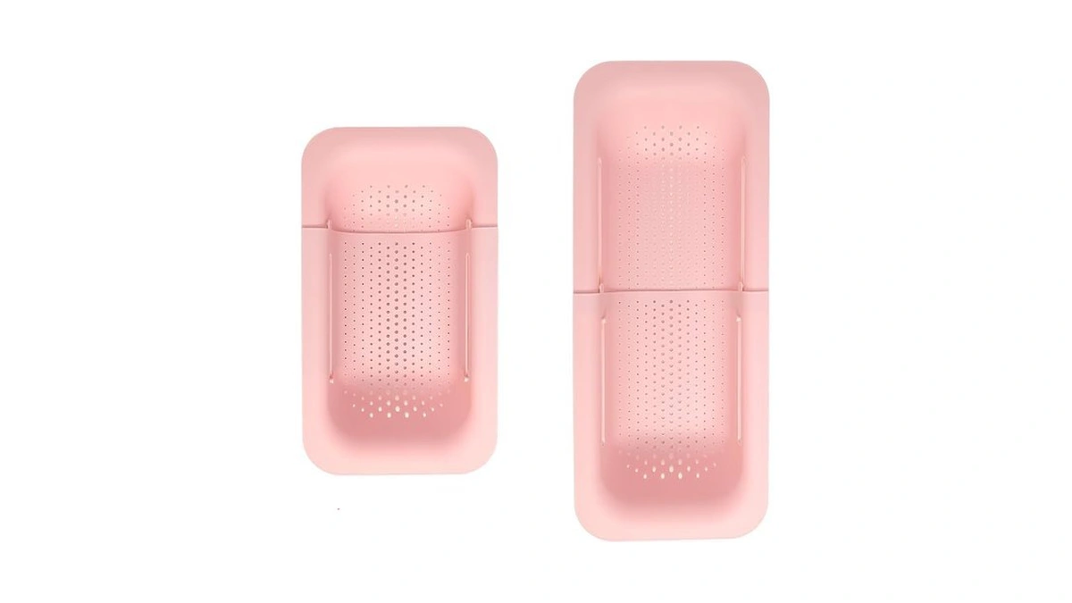 Paris Hilton Over The Sink Expandable Colander, Extendable Strainer, Adjustable