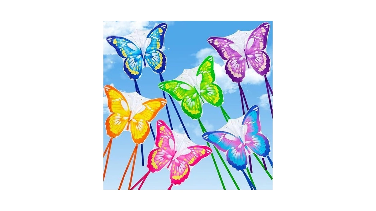 Leitee 12 Pack Colorful Butterfly Kite For Kids And Adults