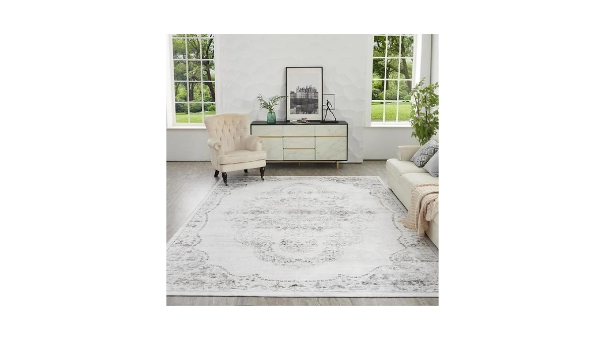 Auemtyn 9x12 Area Rug For Living Room, Washable Rug With